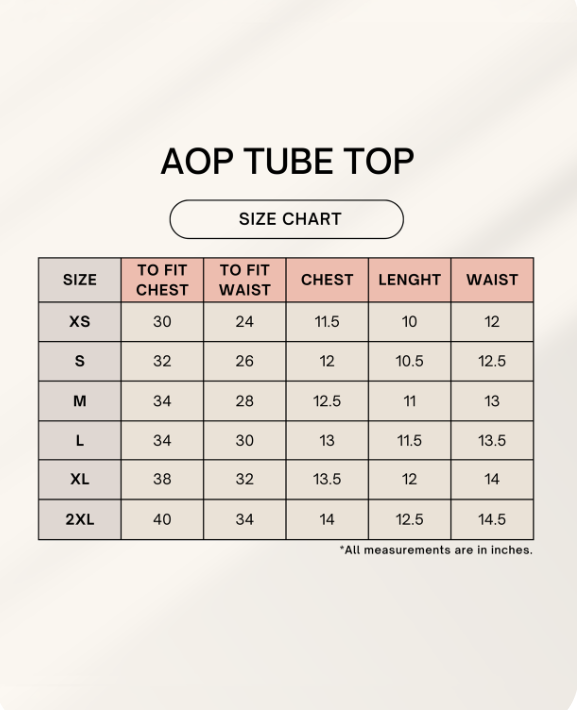 Florals Aop Tube Top