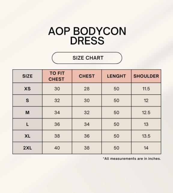 Animal Skin AOP Bodycon Dress