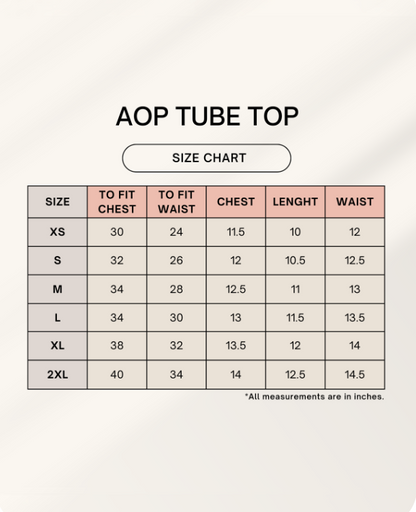 Florals Aop Tube Top